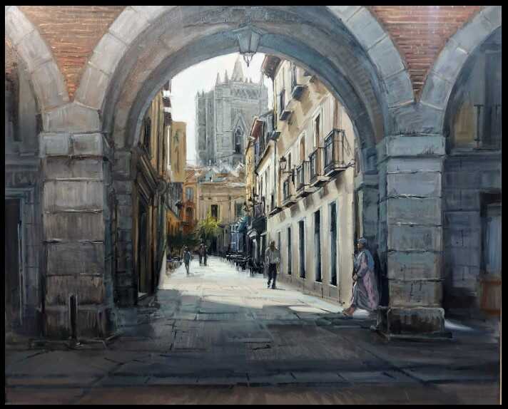 pedro-cebrian-menendez-1-premio-en-el-certamen-de-pintura-rapida-ciudad-de-avila