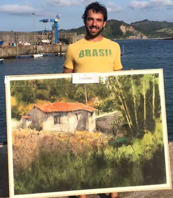 pedro-alfonso-mendez-primer-premio-del-xlii-del-certamen-de-pintura-puertu-de-tazones-de-villaviciosa-asturias