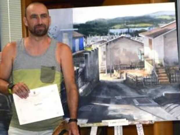 iker-mugarra-ganador-del-xxvi-concurso-de-pintura-al-aire-libre-de-las-fiestas-de-laudio-2024