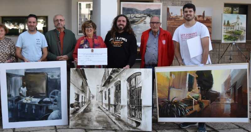 marines-da-el-primer-premio-a-carlos-montero-en-su-concurso-de-pintura-rapida-al-aire-libre