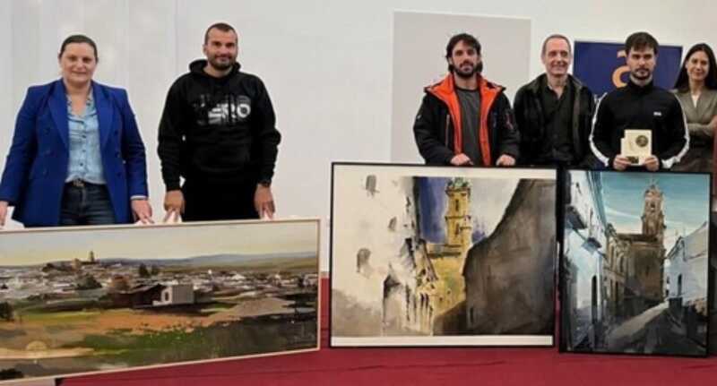 inaugurada-la-exposicion-del-xxvi-concurso-de-pintura-rapida-nicolas-megia-de-fuente-cantos