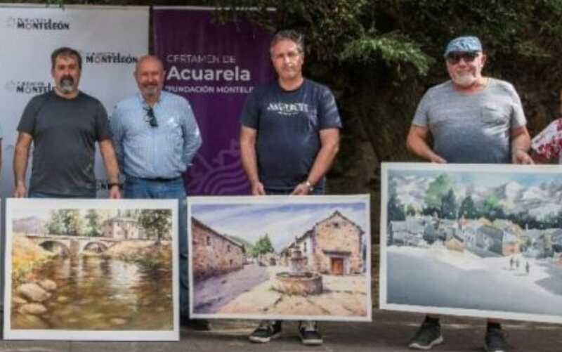 celebrado-el-certamen-de-pintura-rapida-de-acuarela-de-la-fundacion-monteleon-leon