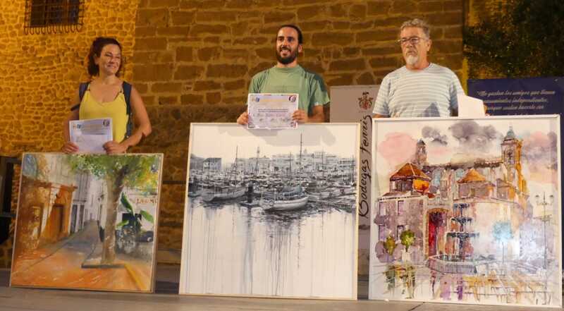 el-1-premio-del-certamen-de-pintura-rapida-manolo-tosar-se-ha-entregado-al-ayuntamiento-de-rota